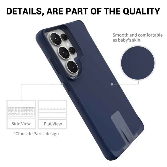 OEM - Mobilskal för Samsung Galaxy S26 Ultra Kickstand PC + TPU - Blå