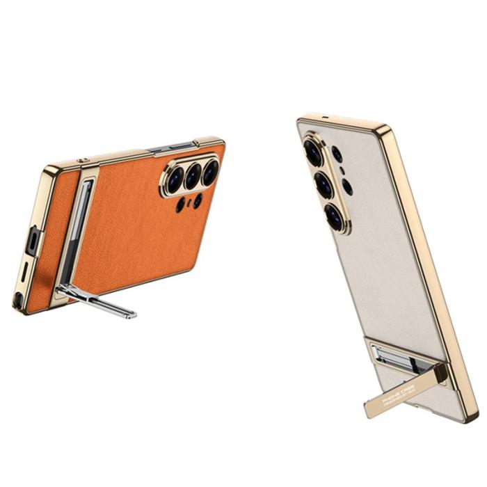 GKK - GKK Mobilskal för Samsung Galaxy S26 Ultra Kickstand PC + TPU - Grå