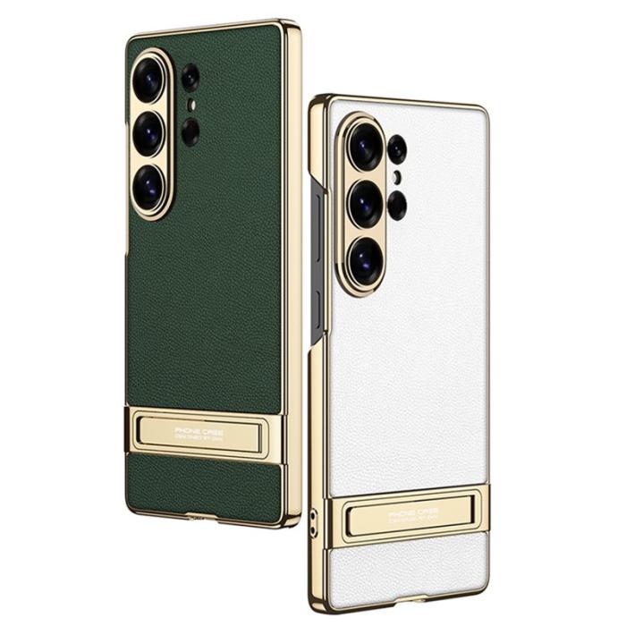 GKK - GKK Mobilskal för Samsung Galaxy S26 Ultra Kickstand PC + TPU - Grå