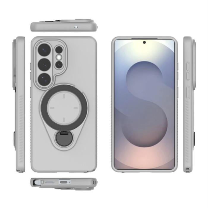 OEM - Mobilskal för Samsung Galaxy S26 Ultra Kickstand PC + TPU - Grå