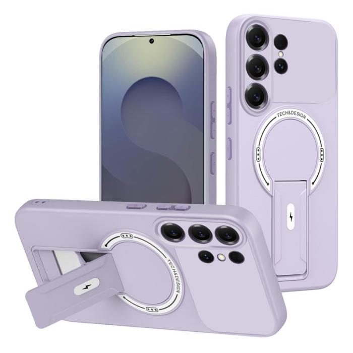 OEM - Mobilskal för Samsung Galaxy S26 Ultra Kickstand PC + TPU - Lila