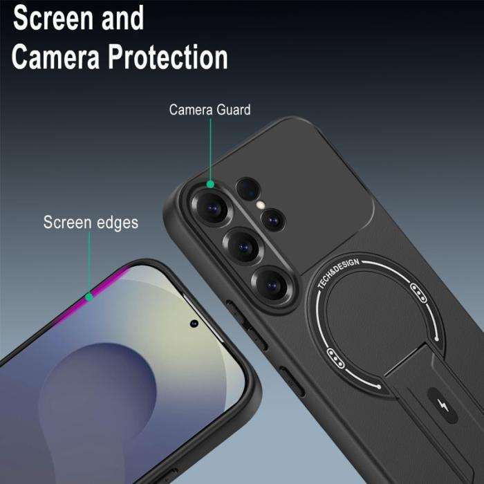 OEM - Mobilskal för Samsung Galaxy S26 Ultra Kickstand PC + TPU - Lila