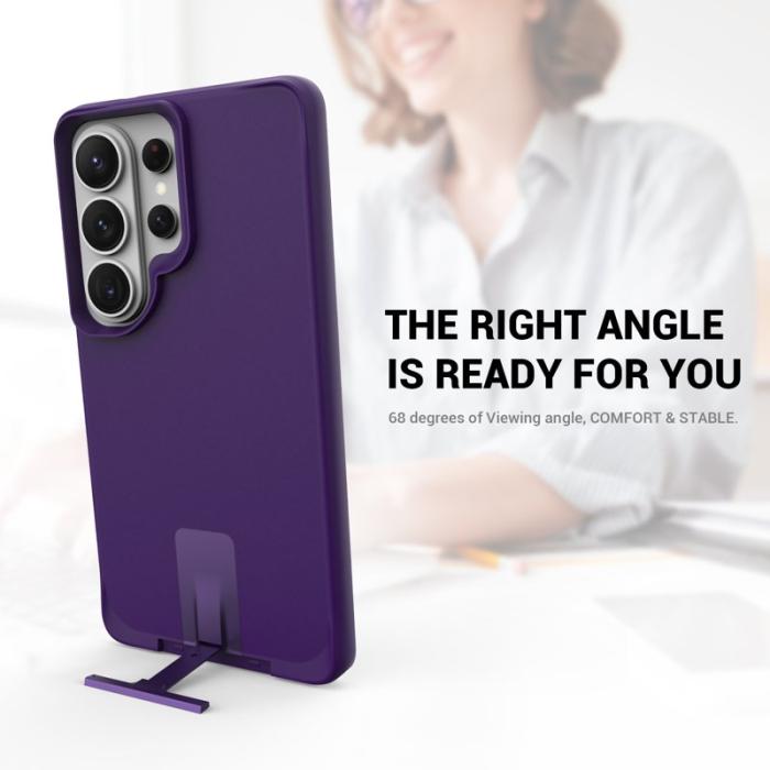 OEM - Mobilskal för Samsung Galaxy S26 Ultra Kickstand PC + TPU - Lila