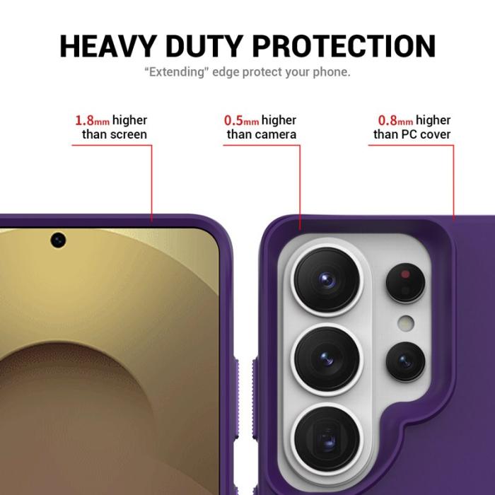 OEM - Mobilskal för Samsung Galaxy S26 Ultra Kickstand PC + TPU - Lila