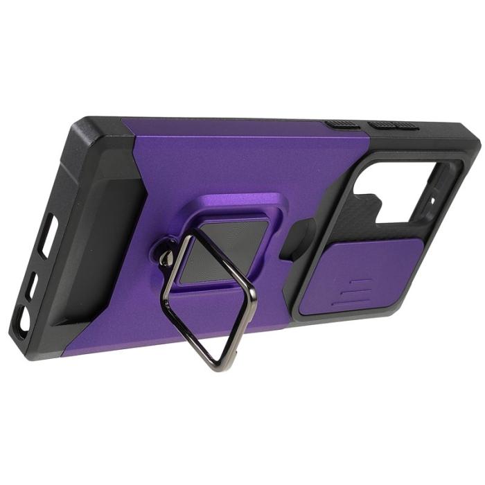 OEM - Mobilskal för Samsung Galaxy S26 Ultra Kickstand PC + TPU - Lila