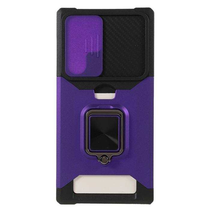 OEM - Mobilskal för Samsung Galaxy S26 Ultra Kickstand PC + TPU - Lila