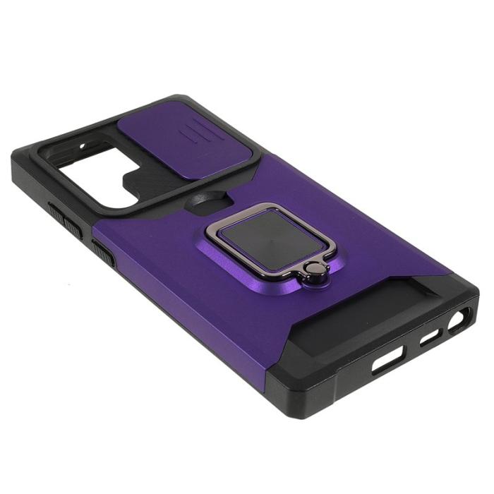 OEM - Mobilskal för Samsung Galaxy S26 Ultra Kickstand PC + TPU - Lila