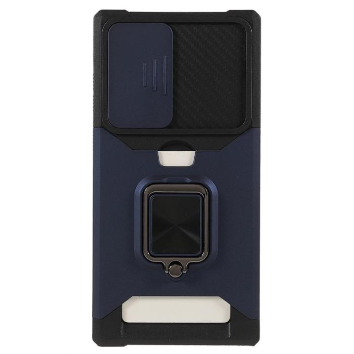 OEM - Mobilskal för Samsung Galaxy S26 Ultra Kickstand PC + TPU - Marinblå