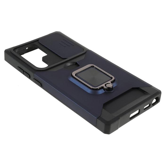 OEM - Mobilskal för Samsung Galaxy S26 Ultra Kickstand PC + TPU - Marinblå