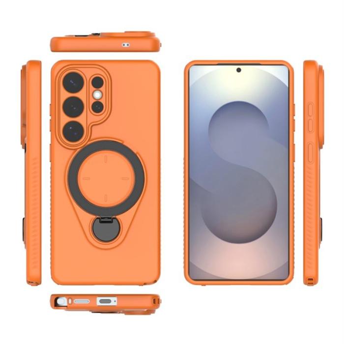 OEM - Mobilskal för Samsung Galaxy S26 Ultra Kickstand PC + TPU - Orange