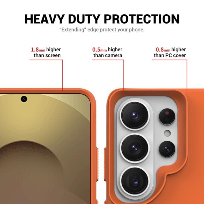 OEM - Mobilskal för Samsung Galaxy S26 Ultra Kickstand PC + TPU - Orange