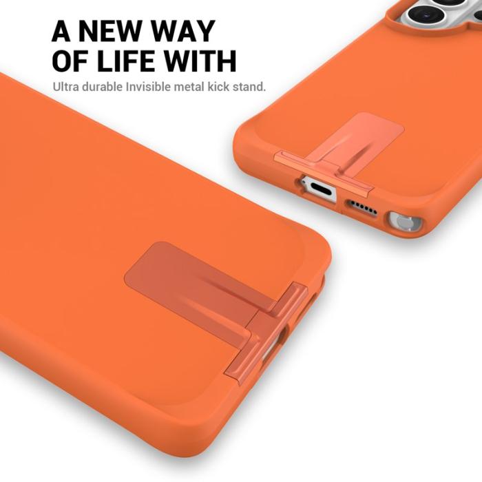 OEM - Mobilskal för Samsung Galaxy S26 Ultra Kickstand PC + TPU - Orange