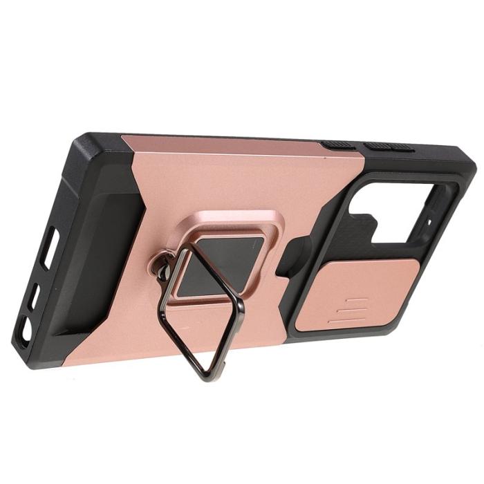 OEM - Mobilskal för Samsung Galaxy S26 Ultra Kickstand PC + TPU - Roséguld