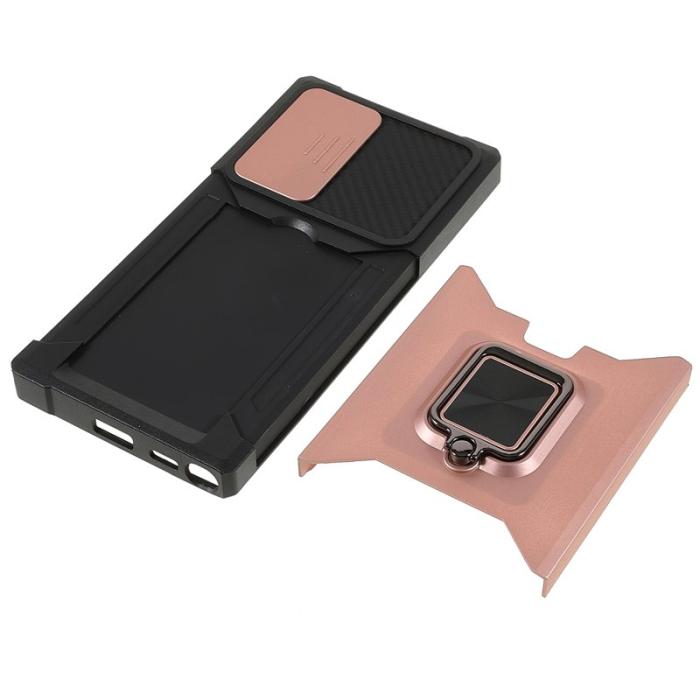 OEM - Mobilskal för Samsung Galaxy S26 Ultra Kickstand PC + TPU - Roséguld