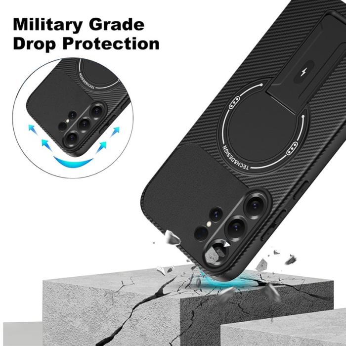 OEM - Mobilskal för Samsung Galaxy S26 Ultra Kickstand PC + TPU - Svart