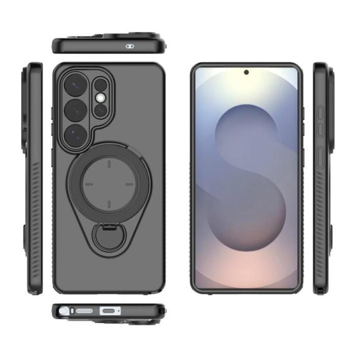 OEM - Mobilskal för Samsung Galaxy S26 Ultra Kickstand PC + TPU - Svart