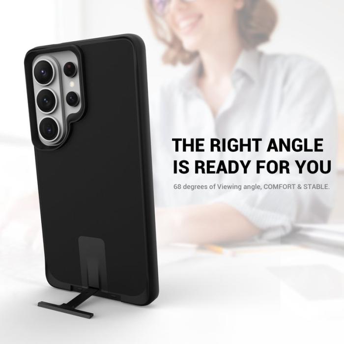 OEM - Mobilskal för Samsung Galaxy S26 Ultra Kickstand PC + TPU - Svart