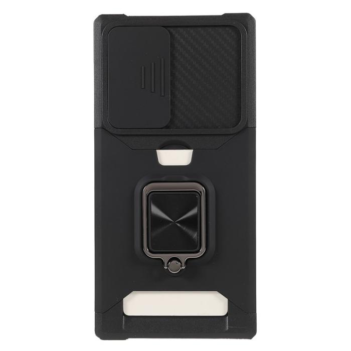 OEM - Mobilskal för Samsung Galaxy S26 Ultra Kickstand PC + TPU - Svart