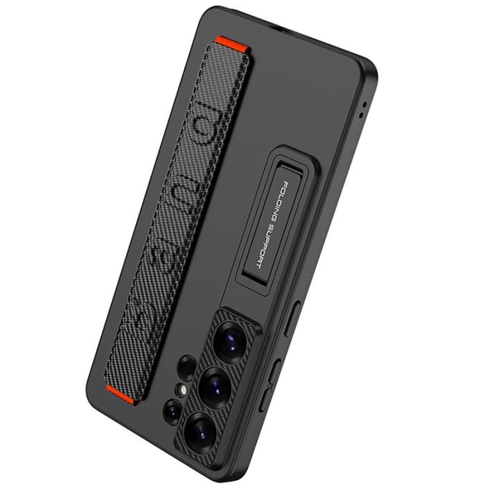 GKK - GKK Mobilskal för Samsung Galaxy S26 Ultra Kickstand PU + PC - Grå