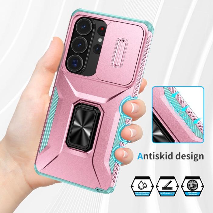 OEM - Mobilskal för Samsung Galaxy S26 Ultra Kickstand TPU + PC - Rosa