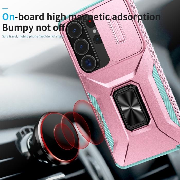 OEM - Mobilskal för Samsung Galaxy S26 Ultra Kickstand TPU + PC - Rosa