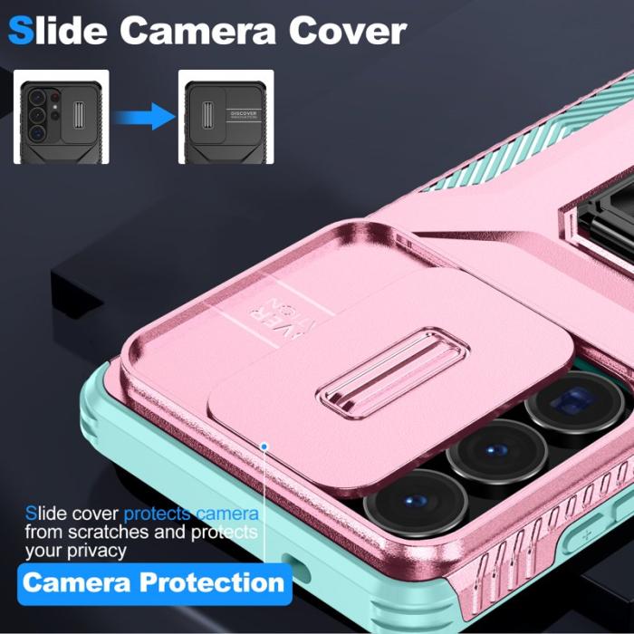 OEM - Mobilskal för Samsung Galaxy S26 Ultra Kickstand TPU + PC - Rosa