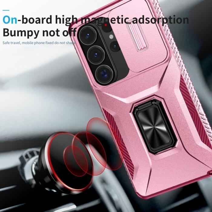 OEM - Mobilskal för Samsung Galaxy S26 Ultra Kickstand TPU + PC - Rosa