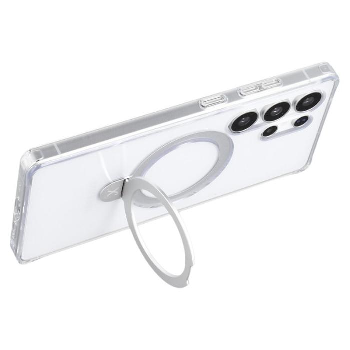 X-Level - X-Level Mobilskal för Samsung Galaxy S26 Ultra Kickstand TPU + PC - Transparent