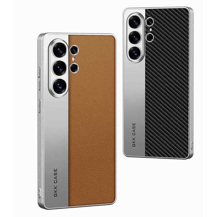 GKK - GKK Mobilskal för Samsung Galaxy S26 Ultra Konstläder + PC + TPU - Brun