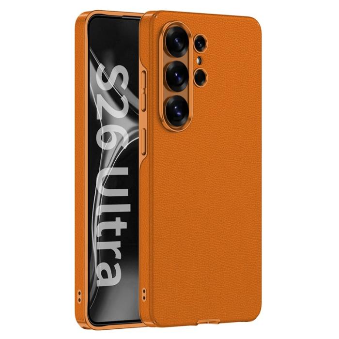 GKK - GKK Mobilskal för Samsung Galaxy S26 Ultra Konstläder PC + TPU - Orange