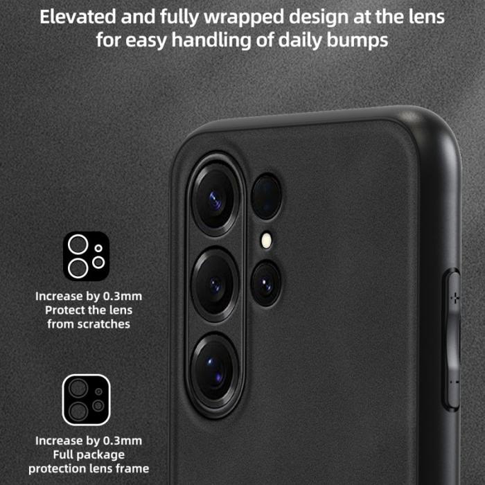 ANNYOJO - Annyojo Mobilskal för Samsung Galaxy S26 Ultra Konstläder + PC + TPU - Svart