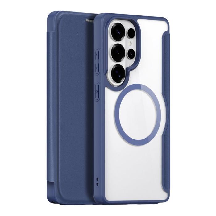 Dux Ducis - Dux Ducis Mobilskal för Samsung Galaxy S26 Ultra Magnetiskt Konstläder - Blå