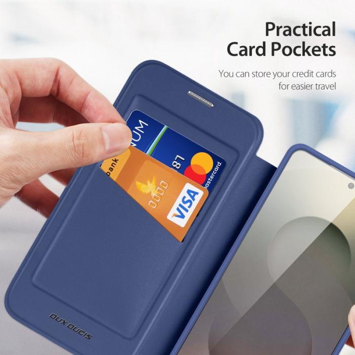 Dux Ducis - Dux Ducis Mobilskal för Samsung Galaxy S26 Ultra Magnetiskt Konstläder - Blå