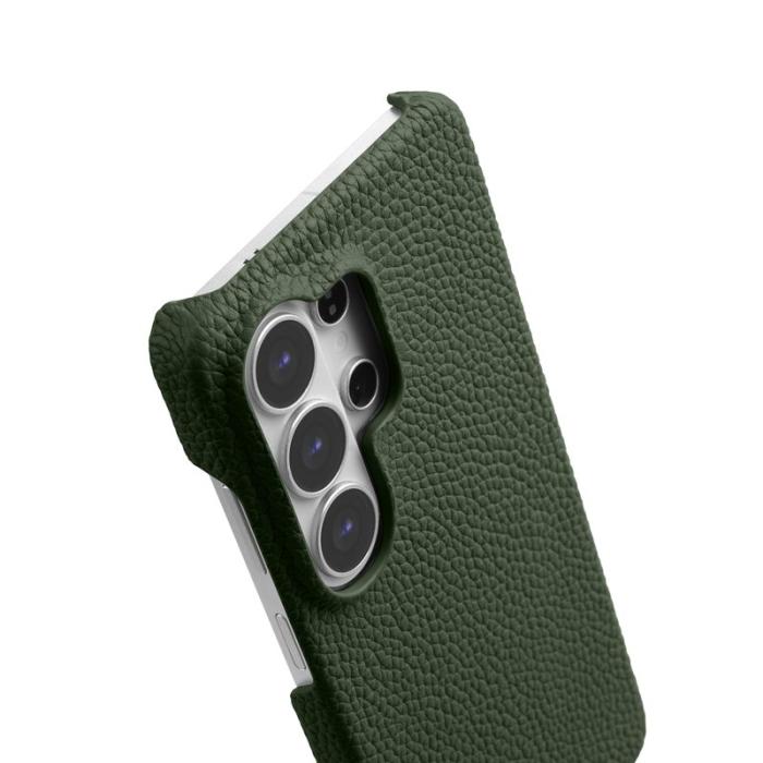 Melkco - MELKCO Mobilskal för Samsung Galaxy S26 Ultra Magnetiskt Äkta läder - Mörkgrön