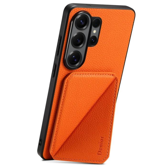 DENIOR - DENIOR Mobilskal för Samsung Galaxy S26 Ultra Magnetiskt Konstläder - Orange