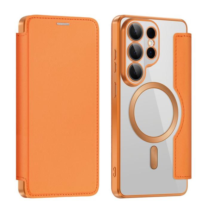 OEM - Mobilskal för Samsung Galaxy S26 Ultra Magnetiskt Konstläder - Orange