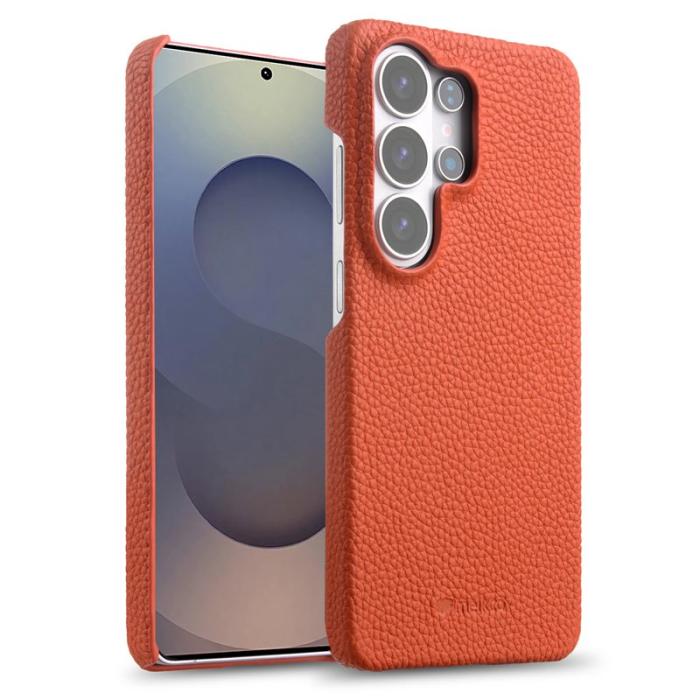 Melkco - MELKCO Mobilskal för Samsung Galaxy S26 Ultra Magnetiskt Äkta läder - Orange