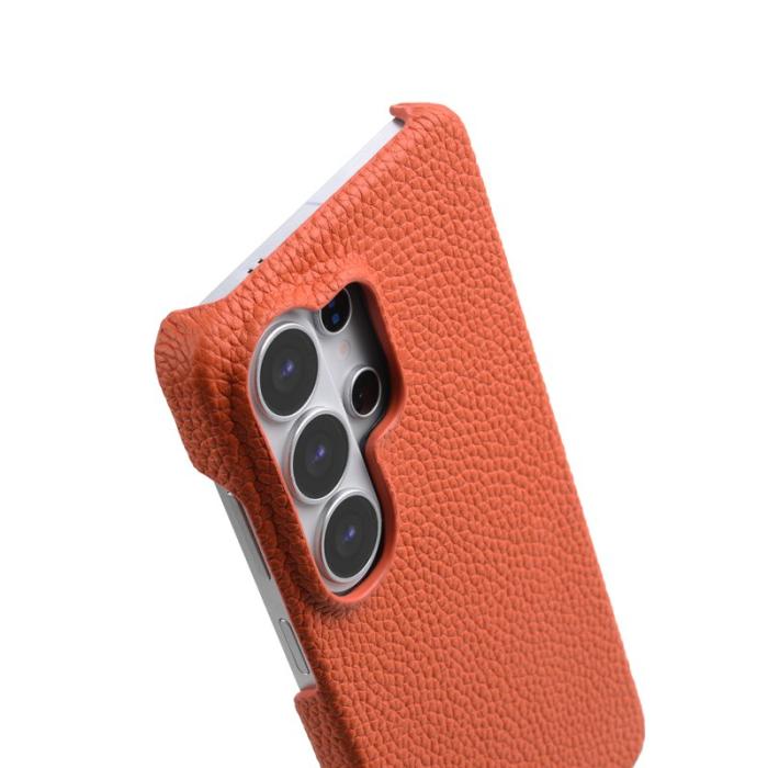 Melkco - MELKCO Mobilskal för Samsung Galaxy S26 Ultra Magnetiskt Äkta läder - Orange