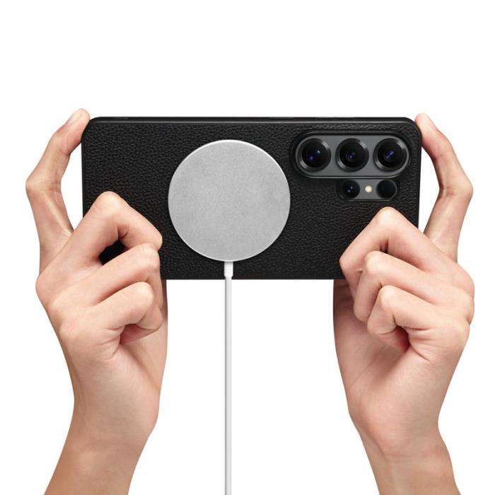 DENIOR - DENIOR Mobilskal för Samsung Galaxy S26 Ultra Magnetiskt Konstläder - Svart