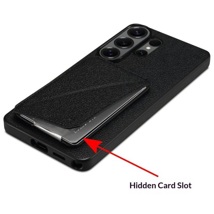 DENIOR - DENIOR Mobilskal för Samsung Galaxy S26 Ultra Magnetiskt Konstläder - Svart