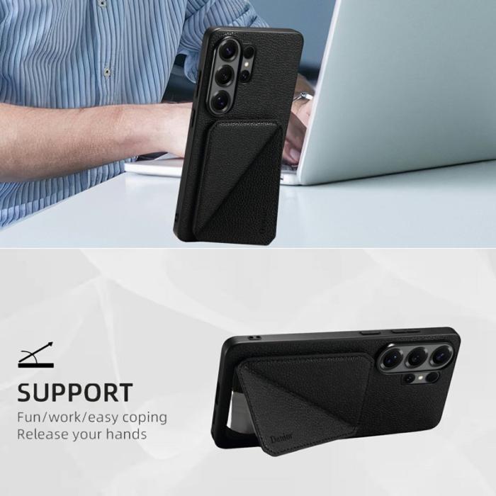 DENIOR - DENIOR Mobilskal för Samsung Galaxy S26 Ultra Magnetiskt Konstläder - Svart