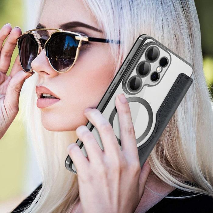 OEM - Mobilskal för Samsung Galaxy S26 Ultra Magnetiskt Konstläder - Svart