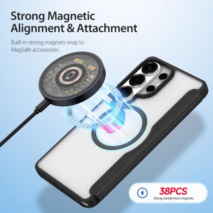 Dux Ducis - Dux Ducis Mobilskal för Samsung Galaxy S26 Ultra Magnetiskt Konstläder - Svart