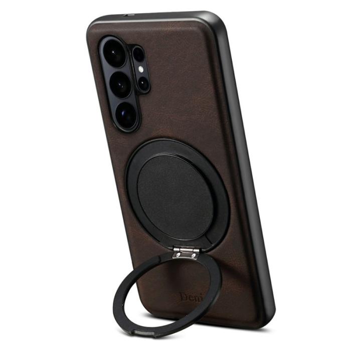 DENIOR - DENIOR Mobilskal för Samsung Galaxy S26 Ultra Magnetiskt Kickstand - Brun