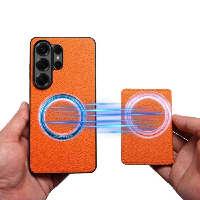 DENIOR - DENIOR Mobilskal för Samsung Galaxy S26 Ultra Magnetiskt Kickstand - Orange