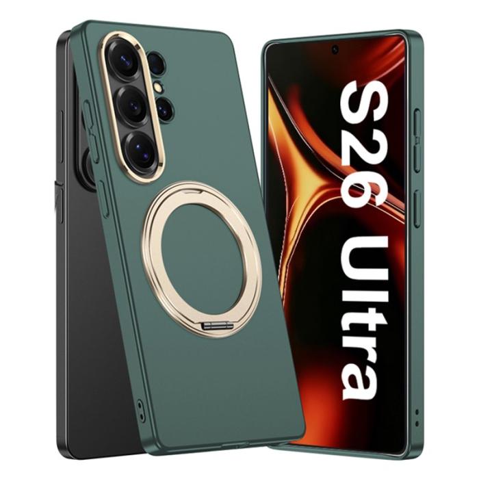 GKK - GKK Mobilskal för Samsung Galaxy S26 Ultra Magnetiskt Kickstand PC - Grön