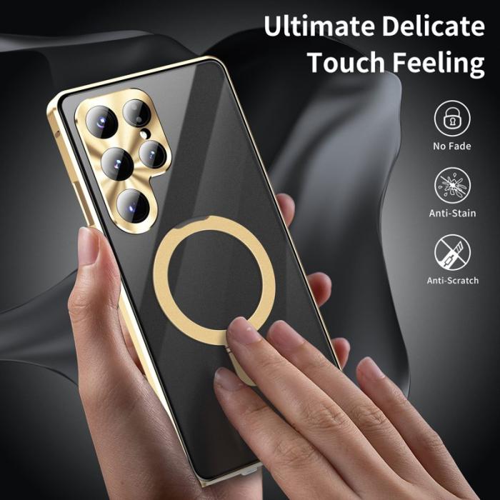 OEM - Mobilskal för Samsung Galaxy S26 Ultra Magnetiskt Kickstand PC - Grön