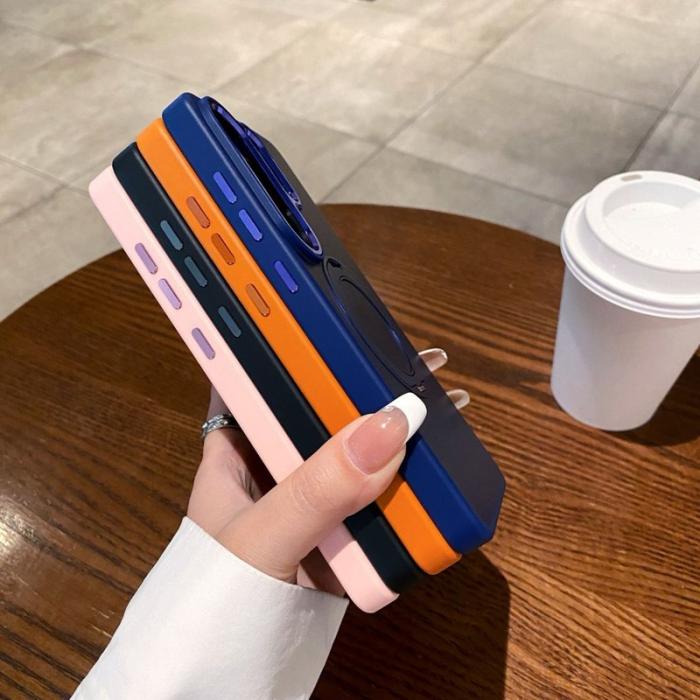 OEM - Mobilskal för Samsung Galaxy S26 Ultra Magnetiskt Kickstand PC + TPU - Blå