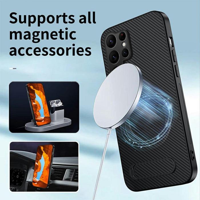 WANLONFENG - WANLONFENG Mobilskal för Samsung Galaxy S26 Ultra Magnetiskt Kickstand - Grå