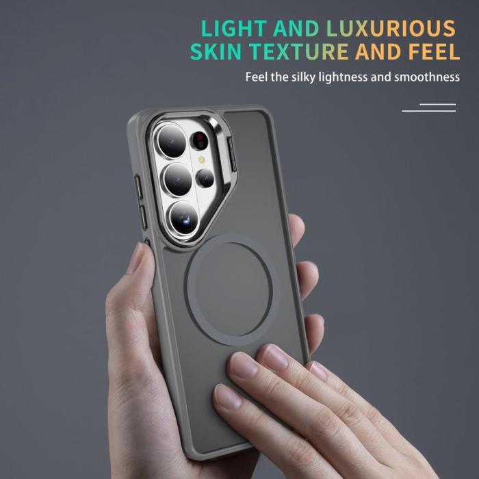 OEM - Mobilskal för Samsung Galaxy S26 Ultra Magnetiskt Kickstand PC + TPU - Grå